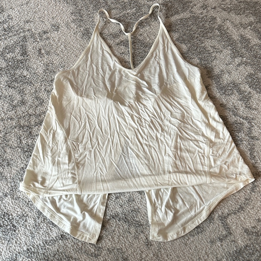 lululemon athletica Light Yellow Tank Top